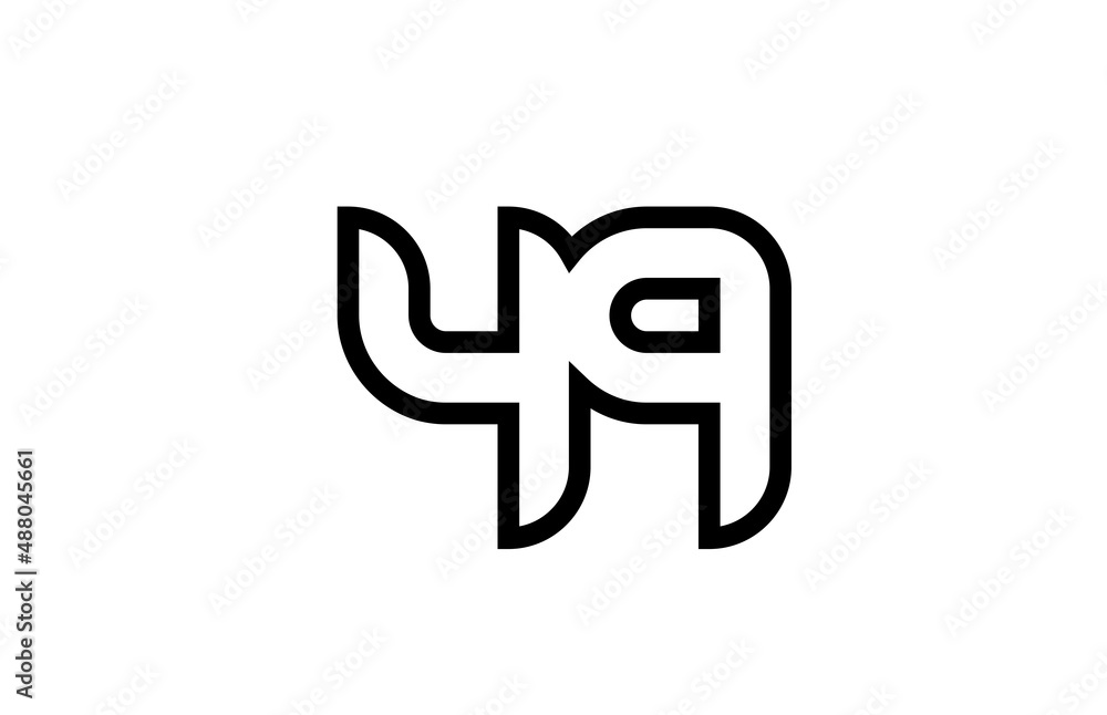 black and white line 49 number logo icon design. Creative template for business and company black and white line 49 number logo icon design. Creative template for business and company