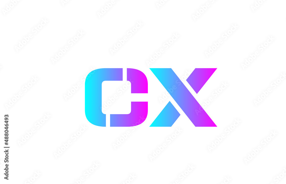 CX pink alphabet letter logo icon design. Creative letter combination for business or company CX pink alphabet letter logo icon design. Creative letter combination for business or company