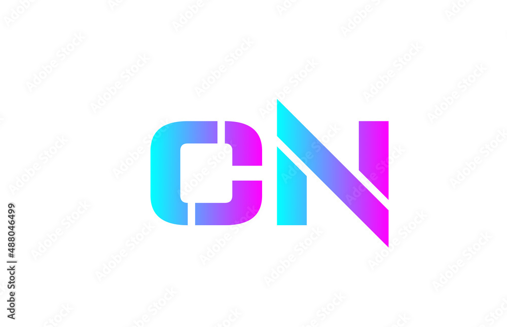 CN pink alphabet letter logo icon design. Creative letter combination for business or company CN pink alphabet letter logo icon design. Creative letter combination for business or company