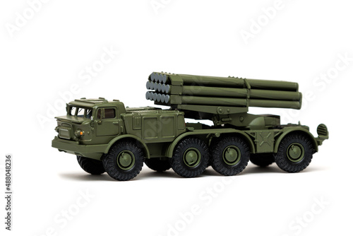 Russian multiple rocket launcher system photo