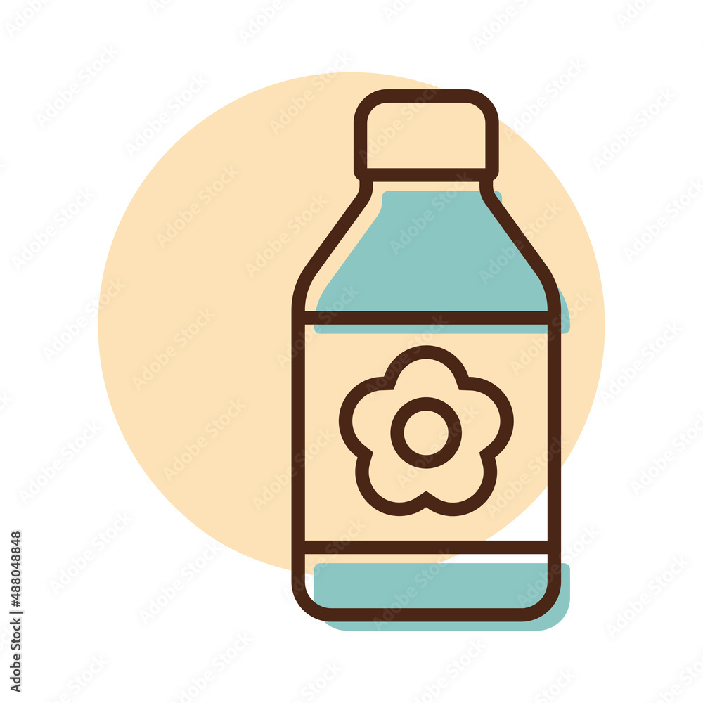 Garden packing bottle of fertilizer vector icon Garden packing bottle of fertilizer vector icon