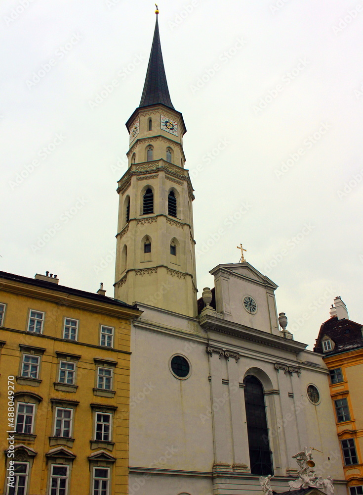 Vienna. Austria. March 17, 2019. St. Michael's Church in the Austrian capital