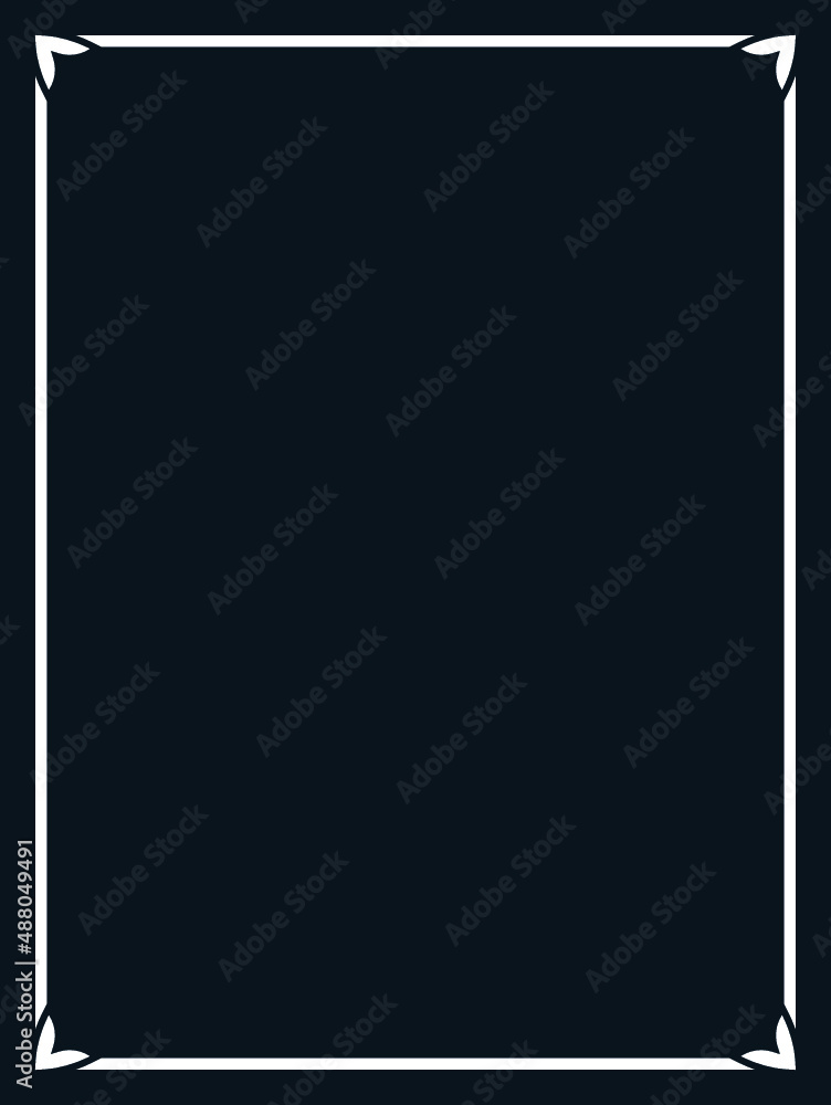 Vector border frame. Background or book page. Simple rectangular billboard, plaque, signboard or label Vector border frame. Background or book page. Simple rectangular billboard, plaque, signboard or label