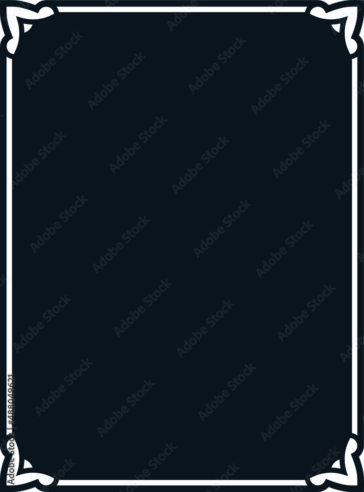 Vector border frame. Background or book page. Simple rectangular billboard, plaque, signboard or label Vector border frame. Background or book page. Simple rectangular billboard, plaque, signboard or label