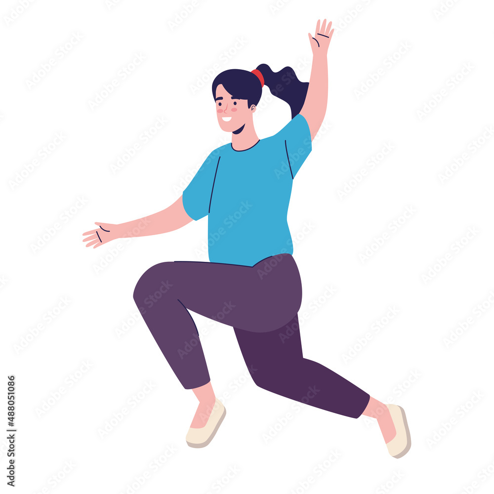 happy woman flying free happy woman flying free