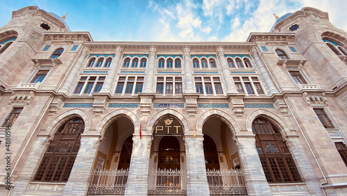 Photography The Istanbul Grand Post Office (Turkish: Buyuk Postane) is an office building for postal services located at located at Sirkeci quarter of Fatih district in Istanbul