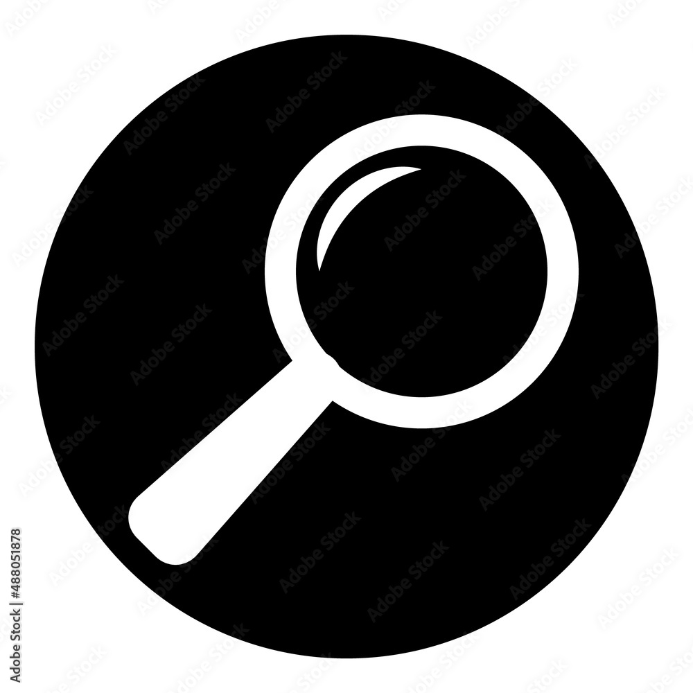 Magnifier Flat Icon Isolated On White Background Magnifier Flat Icon Isolated On White Background