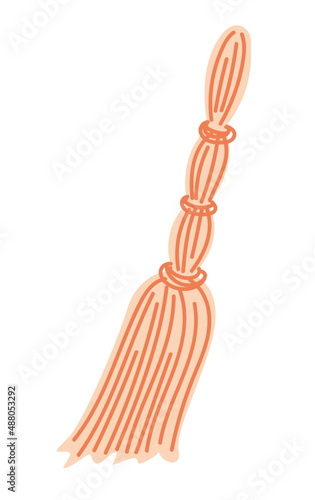 Vector illustration broom for cleaning