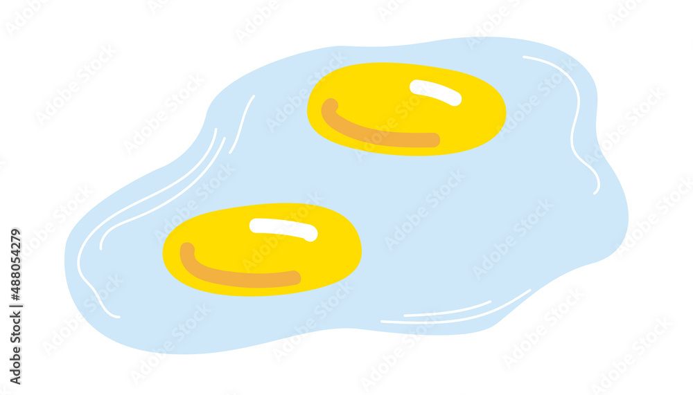 Vector illustration. Fried eggs Vector illustration. Fried eggs