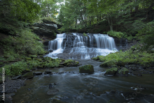 Springfield Falls in the Amish countryside of Mercer County, Pennsylvania