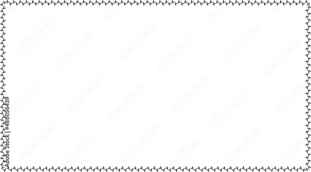 Airplanes Border with transparent background Airplanes Border with transparent background
