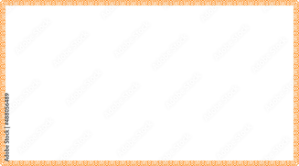 Obraz premium Baroque Border with transparent background