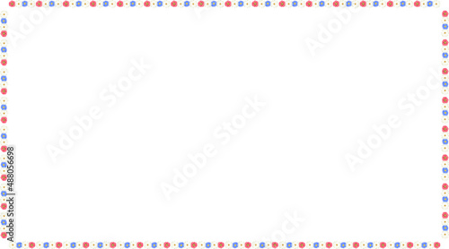 Flowers Border 2 with transparent background