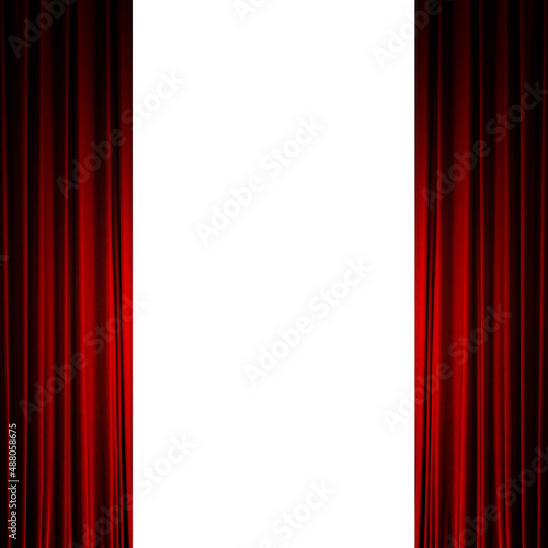 赤い幕のステージ