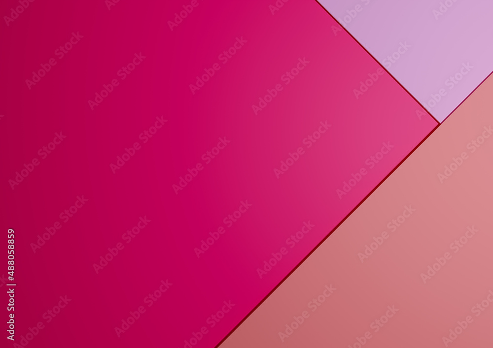 Top view 3D render of minimal colorful bright, neon pink, purple, light violet paper composition background with copy space for presentation wallpaper with place for text Top view 3D render of minimal colorful bright, neon pink, purple, light violet paper composition background with copy space for presentation wallpaper with place for text