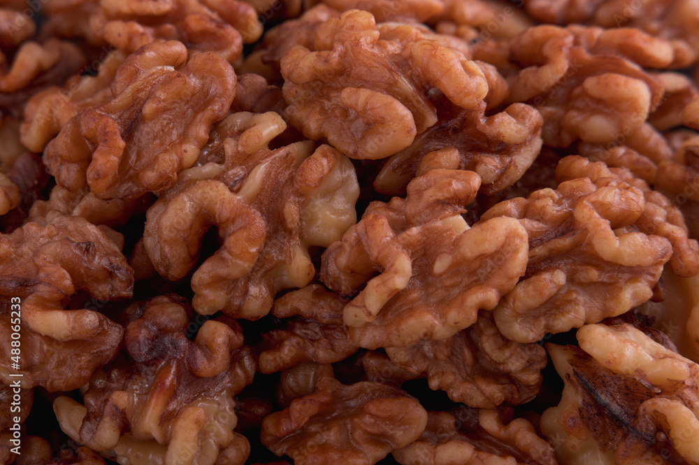 Fresh walnuts background close-up copy space horizontal photo HD Fresh walnuts background close-up copy space horizontal photo HD