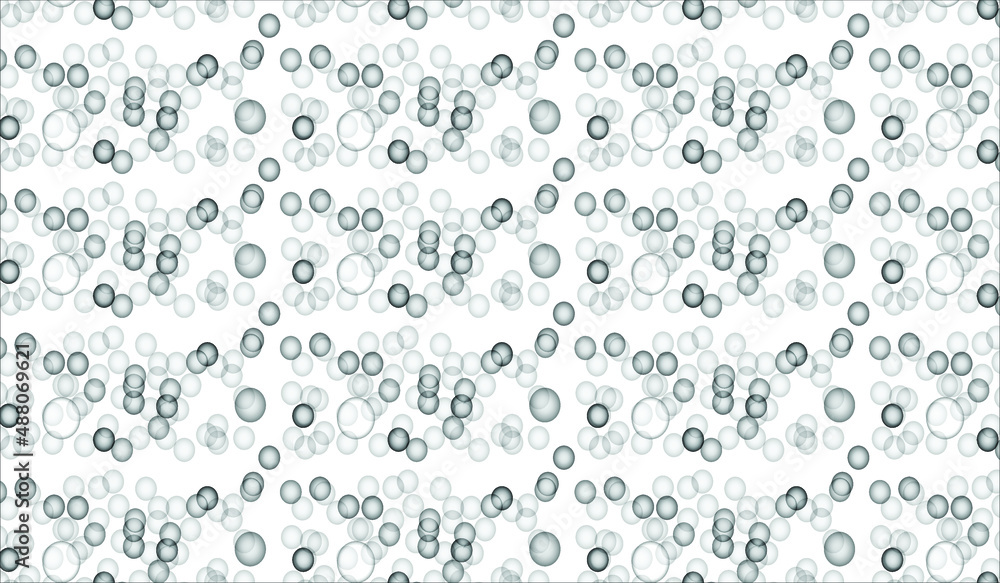 Background with transparent bubbles pattern
