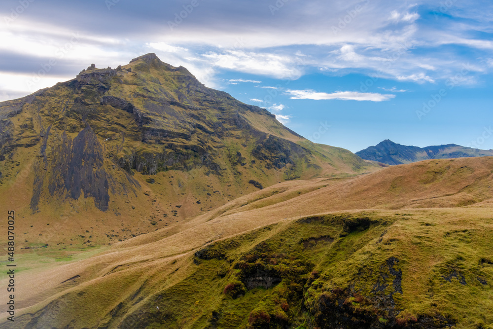 the Fimmvorduhals Trailhead
to the canyon at Skogafoss waterfall on Iceland