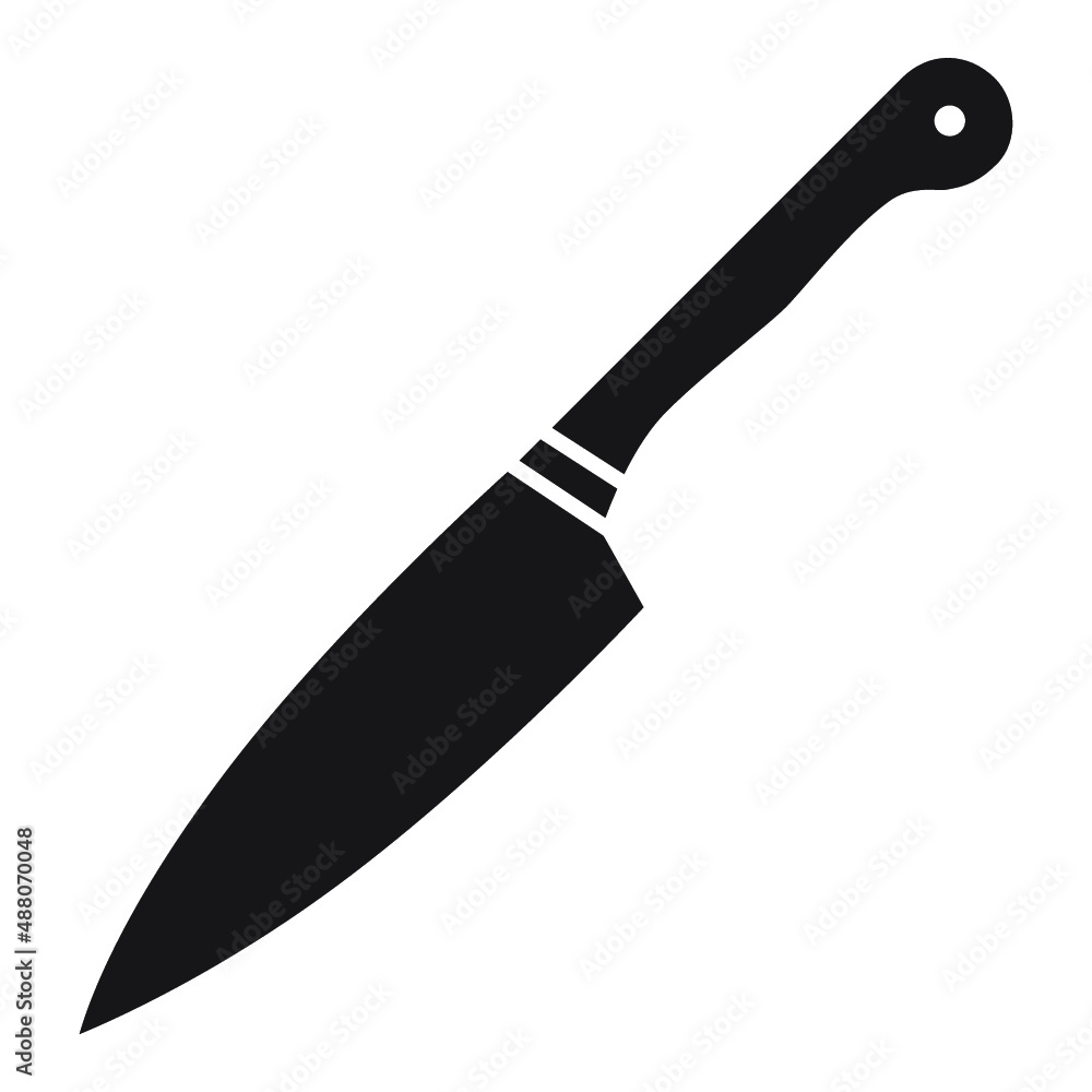 Illustration of Kitchen Knife design icon Illustration of Kitchen Knife design icon