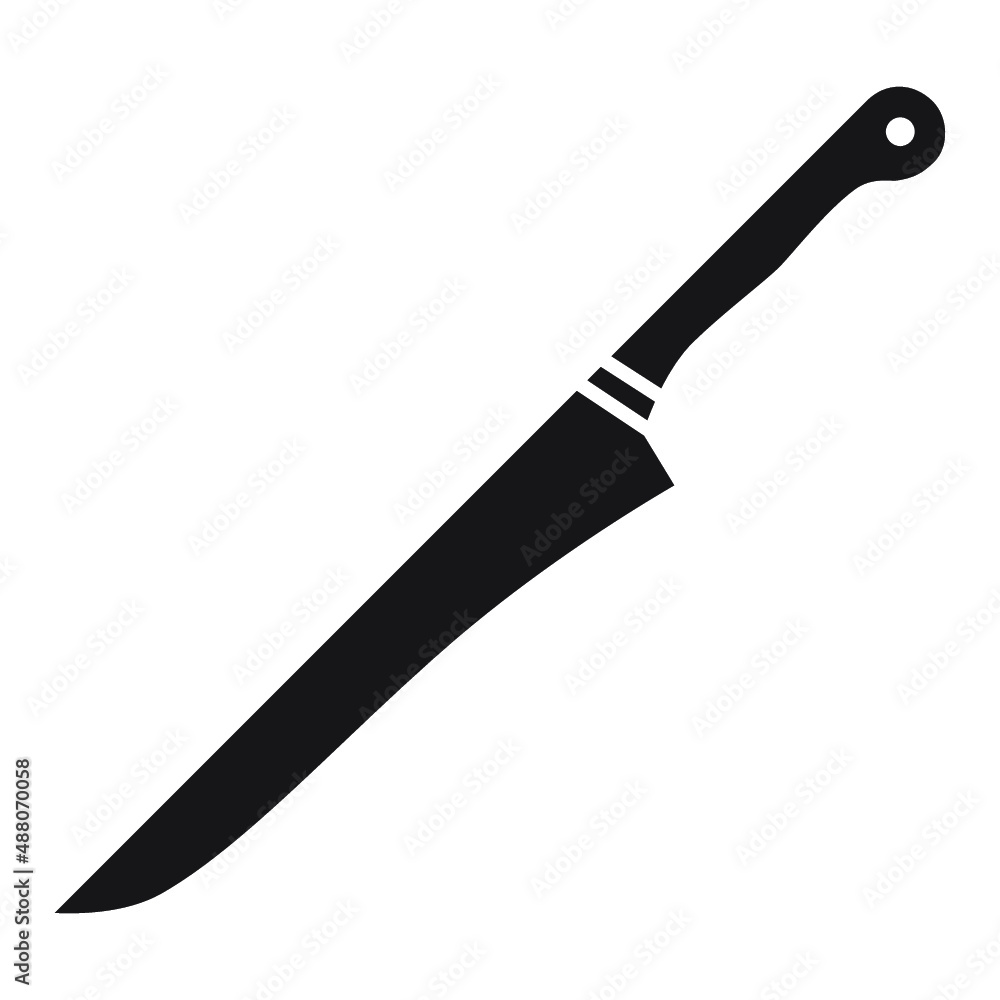 Illustration of Kitchen Knife design icon Illustration of Kitchen Knife design icon
