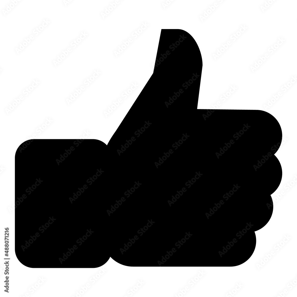 Like Sign Flat Icon Isolated On White Background Like Sign Flat Icon Isolated On White Background