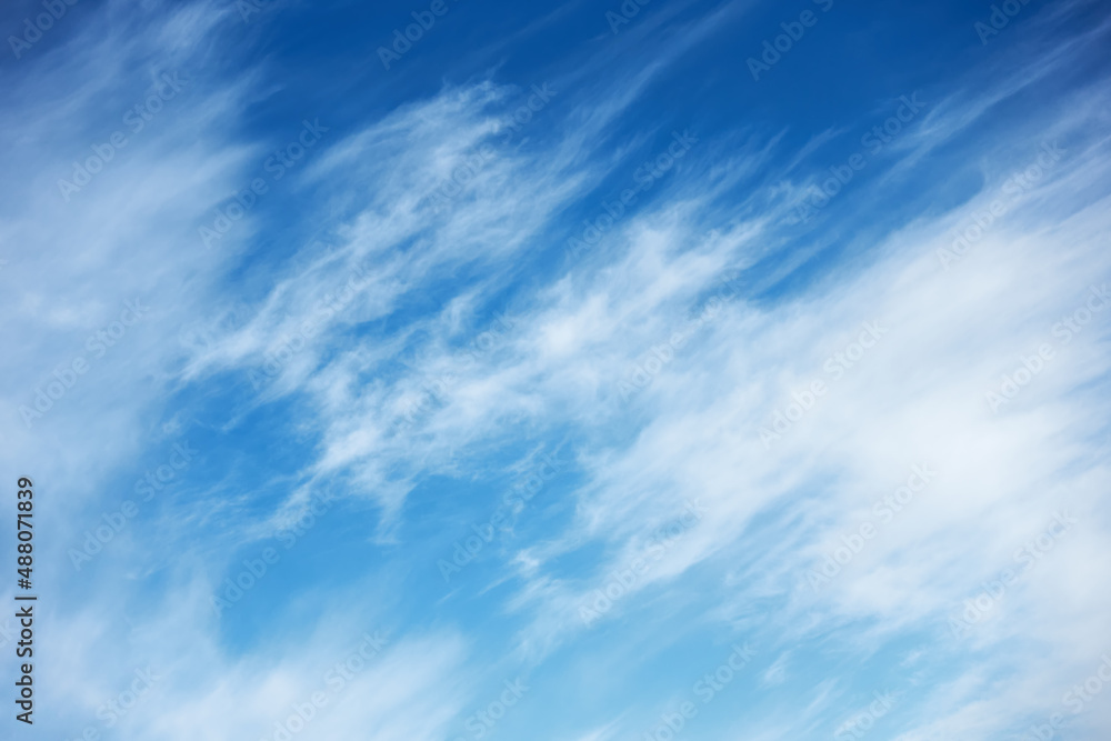 Abstract background with clouds in the blue sky