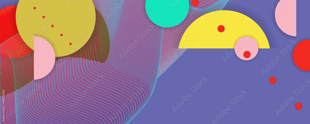 Composition of figures and lines abstract modern color Very Peri new popular color background with fluid luminous waves Vector. Trendy color of the 2022 year Composition of figures and lines abstract modern color Very Peri new popular color background with fluid luminous waves Vector. Trendy color of the 2022 year