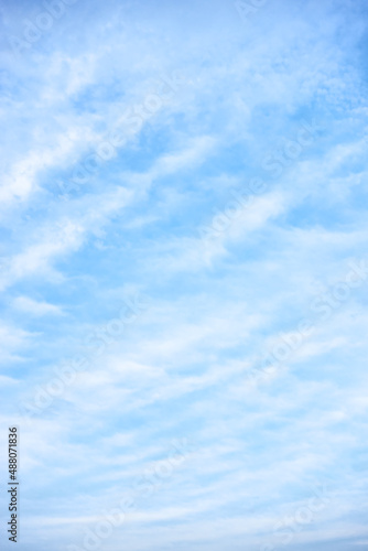 Sky with clouds - vertical background