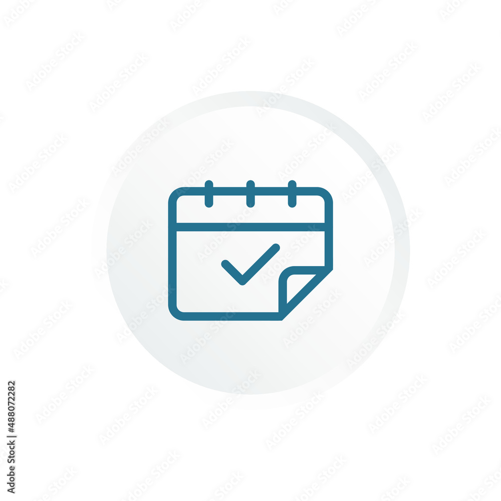 schedule and date reminder simple icon schedule and date reminder simple icon