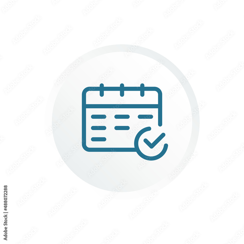 schedule and date reminder simple icon schedule and date reminder simple icon