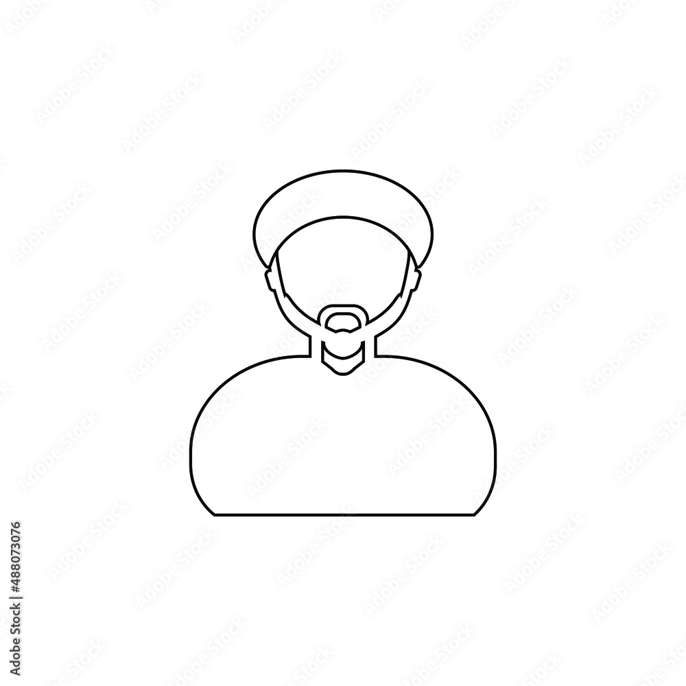  man icon vector drawing