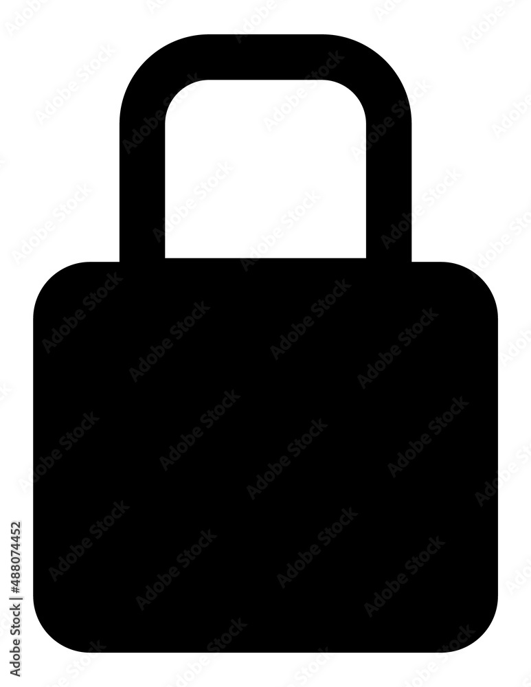 Lock Flat Icon Isolated On White Background Lock Flat Icon Isolated On White Background