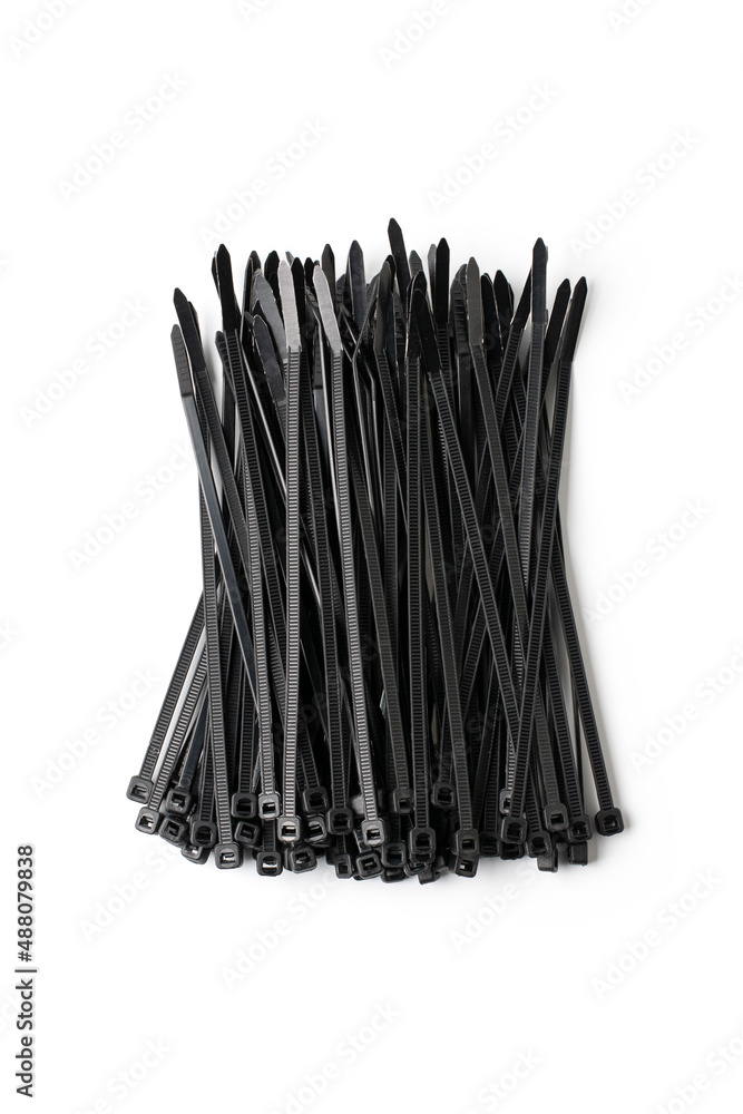 cable tie isolated on white background. object picture for graphic designer cable tie isolated on white background. object picture for graphic designer