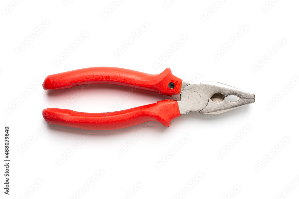 pliers isolated on white background. object picture for graphic designer pliers isolated on white background. object picture for graphic designer