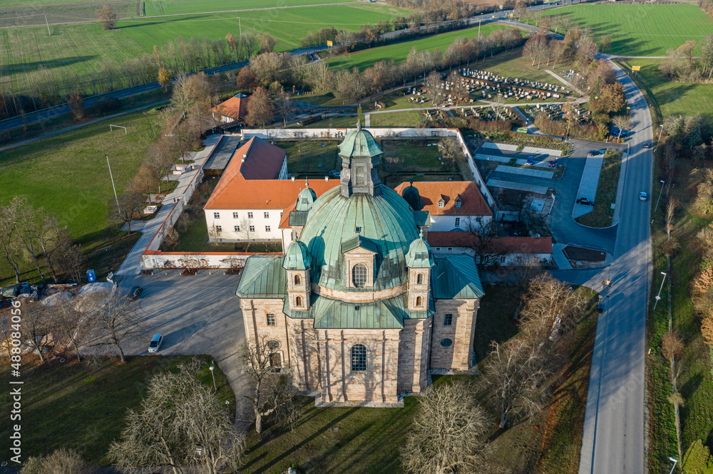 Luftbild Kloster Freystadt im Naturpark Altmühltal