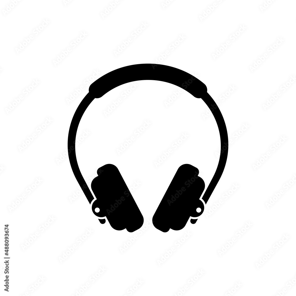 headphone icon design template vector headphone icon design template vector
