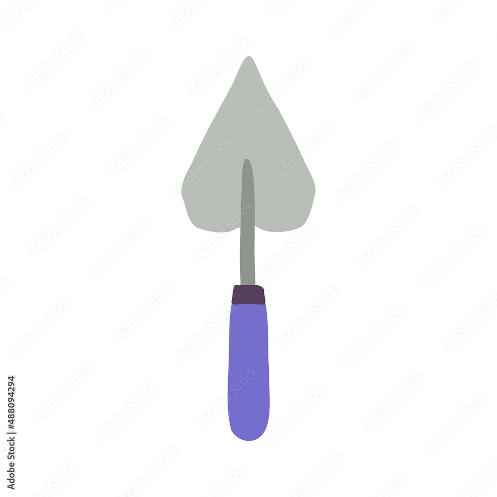 Gardening tool equipment hand trowel illustration Gardening tool equipment hand trowel illustration