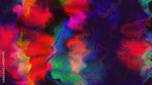 Abstract Colorful Background Soft Fluid Animation. Twisted gradient wavy twirls. Fractal geometric motion. Patterns motion background with Titles. Oblique and straight lines. 