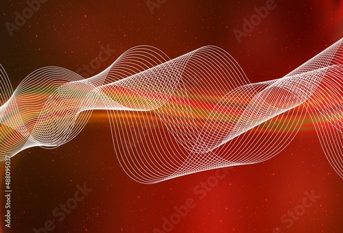 Light Orange vector colorful blur background.