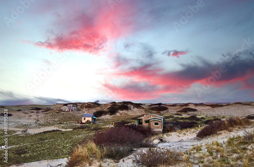 Cape Cod National Seashore Sunset at Dune Shacks photo