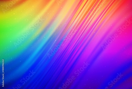 Dark Multicolor vector texture with milky way stars.