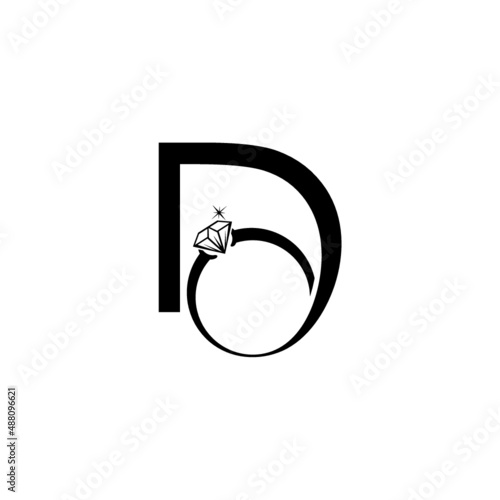 Letter D jewelry logo design