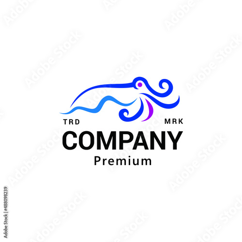 Squid Logo Vector Icon Illustration