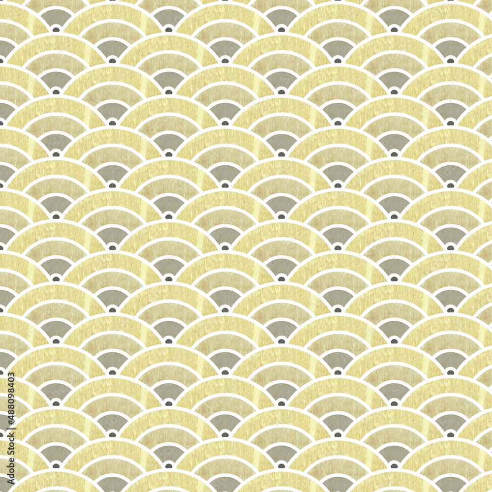 Japanese wave seamless pattern Gold texture Japanese wave seamless pattern Gold texture