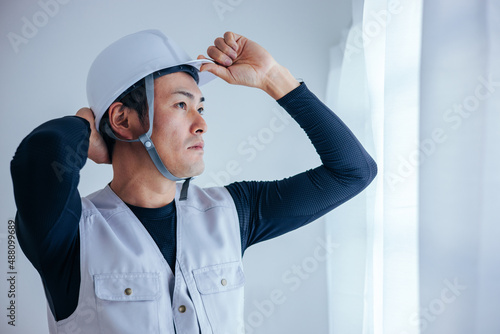 Bild auf Leinwand 大工・職人（真剣）