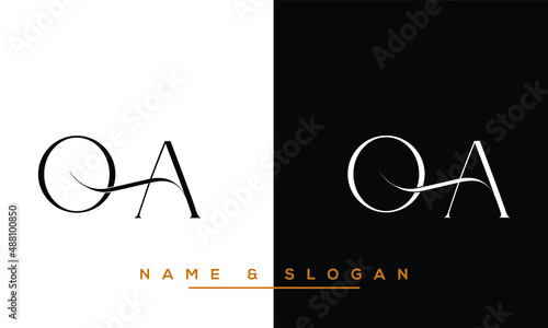 OA,  AO,  O,  A   Abstract  Letters  Logo  Monogram photo