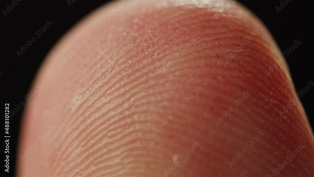 Human fingerprint identification, privacy security, close-up of man finger. Human fingerprint identification, privacy security, close-up of man finger.
