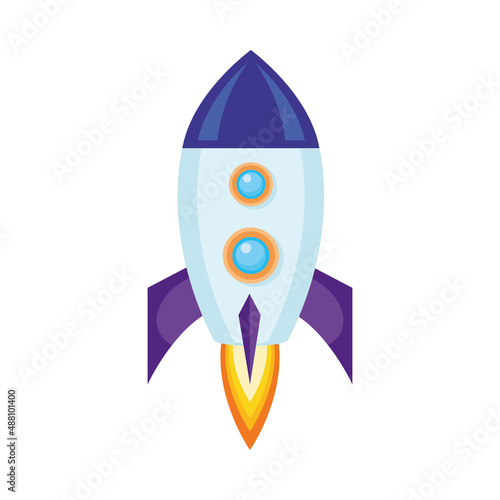 rocket or spaceship spewing