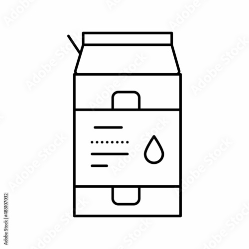 package liquid probiotics line icon vector illustration