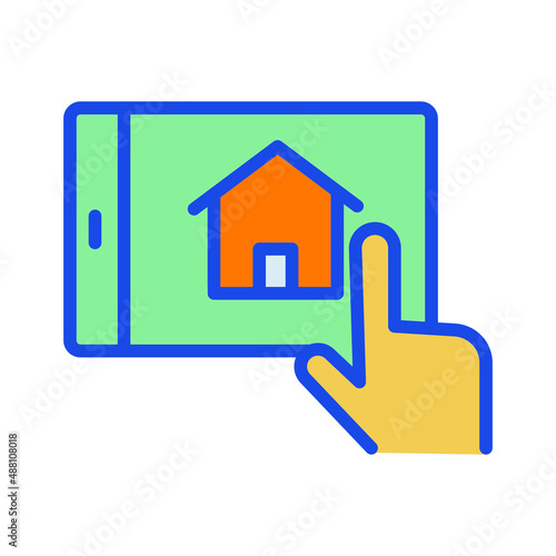 Online House Isolated Vector icon which can easily modify or edit

